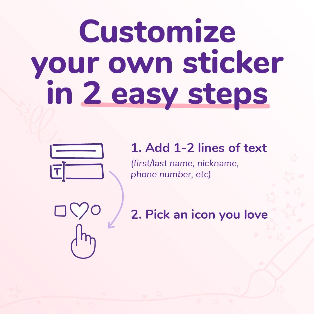 Personalized Waterproof Transparent Stickers - TheNameStamp™